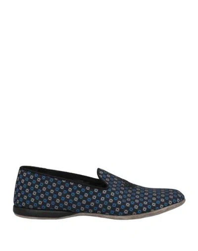 Church's Man House Slipper Blue Size 7 Textile Fibers