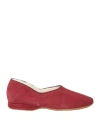 Church's Man House Slipper Burgundy Size 8 Leather In Red