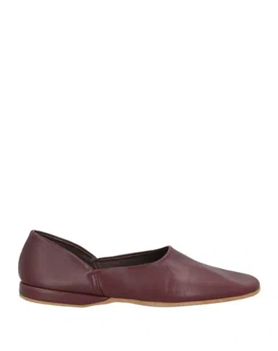 Church's Man House Slipper Burgundy Size 8.5 Leather In Red