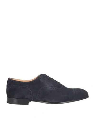Church's Man Lace-up Shoes Midnight Blue Size 9.5 Leather