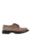 Church's Man Lace-up Shoes Sand Size 9 Soft Leather In Beige