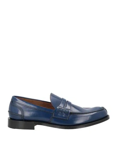 Church's Man Loafers Blue Size 9 Leather