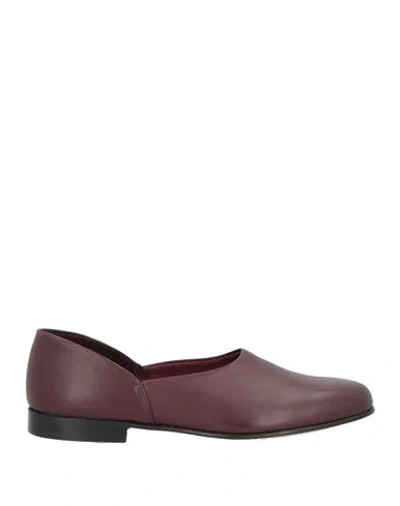Church's Man Loafers Burgundy Size 8 Leather In Red