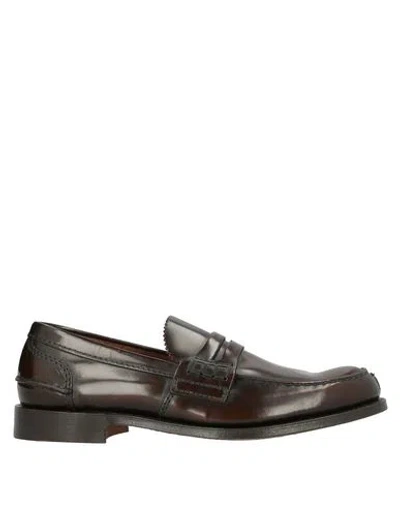 Church's Man Loafers Dark Brown Size 7.5 Soft Leather