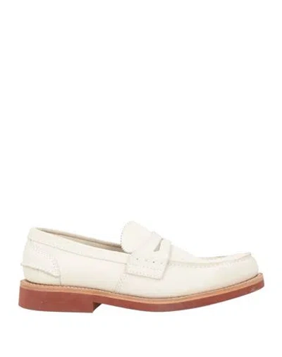 Church's Man Loafers Off White Size 10 Leather