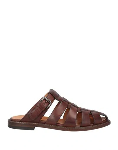 Church's Man Sandals Brown Size 8 Leather
