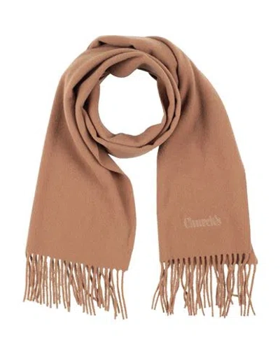 Church's Man Scarf Light Brown Size - Virgin Wool In Sand
