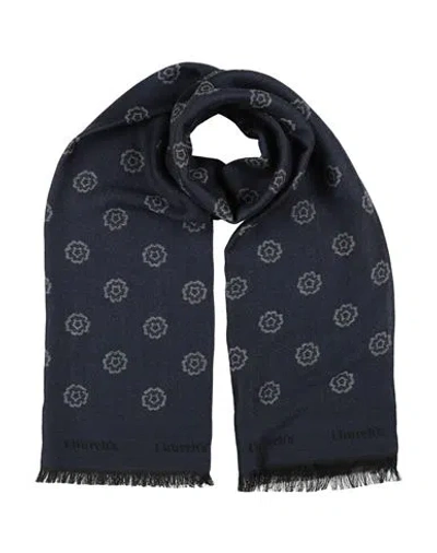 Church's Man Scarf Midnight Blue Size - Wool, Silk