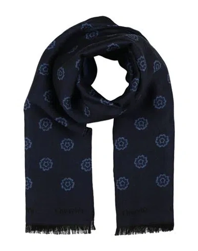 Church's Man Scarf Navy Size - Wool, Silk In Blue