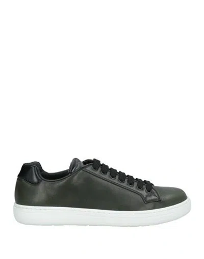 Church's Man Sneakers Dark Green Size 8 Leather