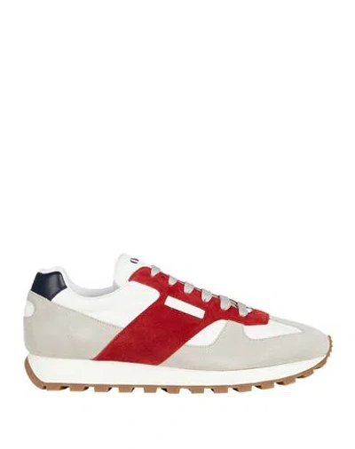 Church's Man Sneakers Light Grey Size 8 Leather, Textile Fibers