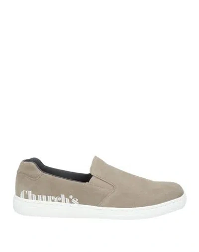 Church's Man Sneakers Light Grey Size 8 Leather