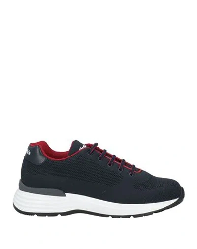 Church's Man Sneakers Midnight Blue Size 8 Textile Fibers, Leather