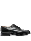 Church's Brogues With Almond Toe And Decorative Stitching In Black