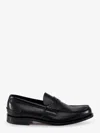 Church's Black Moccasin Flat Shoes With Elegant Detailing For Modern Men