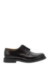 Church's Black Leather Lace Up Shoes In Black
