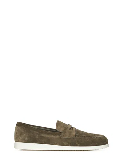 Church's Military Green Suede Portsmouth Loafers