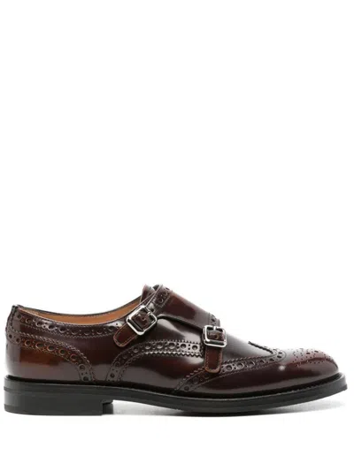 Church's Lana Leather Double Monk Oxford Loafers In Brown