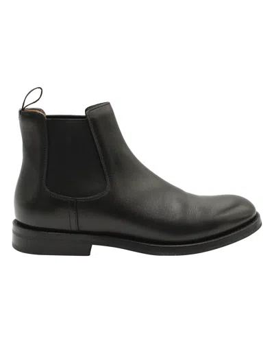 ショートブーツ・ブーティ CHURCHS MONMOUTH WG CHELSEA BOOTS IN BRUSHED LEATHER Church's Monmouth Chelsea Leather Brushed Ankle Boots In