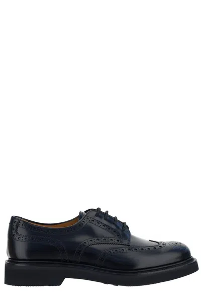 Church's Lichfield Brogue Derby Shoes In Black