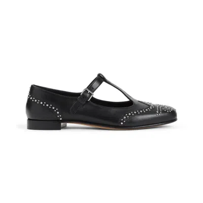 Church's Opal Studded Leather Mary Jane Brogues In Black