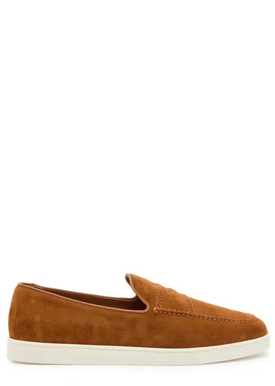 Church's Peebles Suede Loafers In Brown