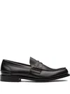Church's Black Moccasin Flat Shoes With Elegant Detailing For Modern Men In Black