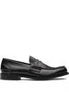 Church's Black Moccasin Flat Shoes With Elegant Detailing For Modern Men In Black