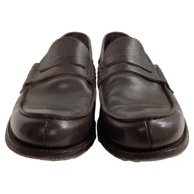 Pre-owned Church's Pembrey Loafers In Brown Calfskin Leather
