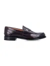 Church's Pembrey Leather Loafers In Red