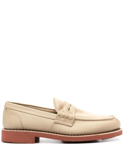 Church's Pemprey Loafers In Beige Canvas