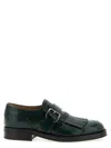 Church's Lace Up Shoes With Brogue And Fringe Detail In Green