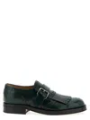 Church's Lace Up Shoes With Brogue And Fringe Detail In Green