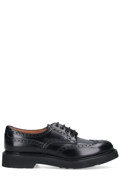 Church's Prestige Perforated Detailed Brogues In Black