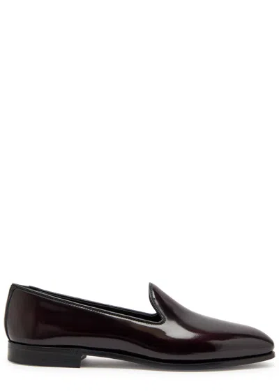 Church's Reign Patent Leather Loafers In Burgundy