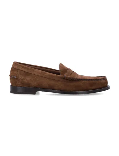 Church's Church S Rowley Suede Leather Loafers In Brown