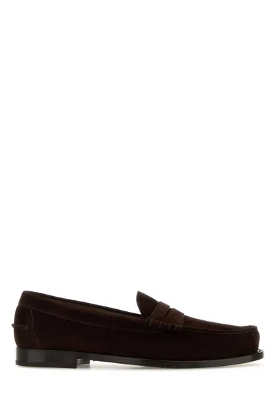Church's Suede Loafer In Brown