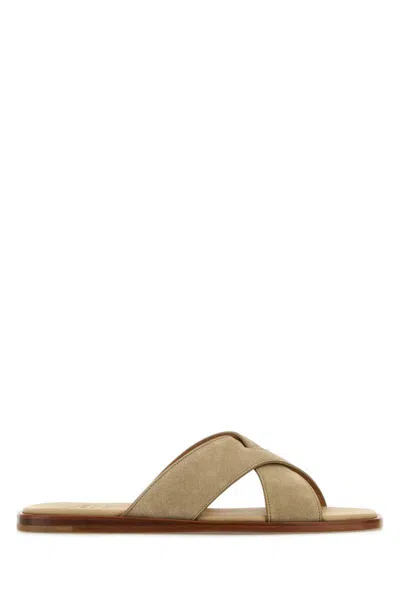 Church's Brown Suede Sandals In Beige O Tan