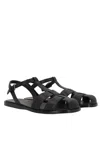 Church's Odyssey Nappa Leather T-strap Sandals Shoes In Black