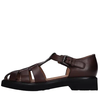 Church's Sandals Brown In Marrone Scuri