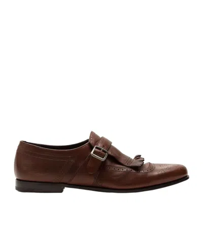 Church's Shanghai Fringe Monk Shoes In Brown