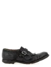 Church's Perforated Round Toe Textured Loafers In Black