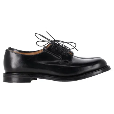 Church's Shannon Derby Shoes In Black Leather