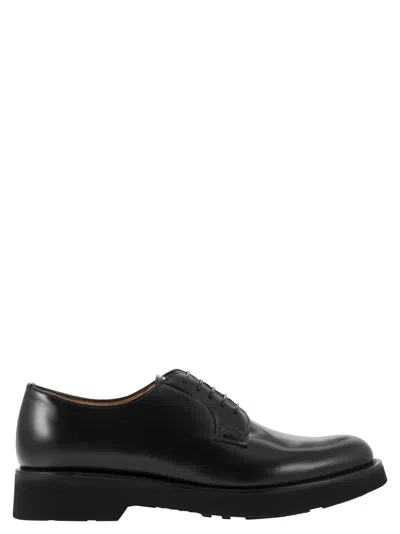 Church's Shannon L - Semi-gloss Calfskin Leather Derby In Black