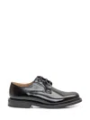 Church's Black Leather Lace Up Shoes In Black