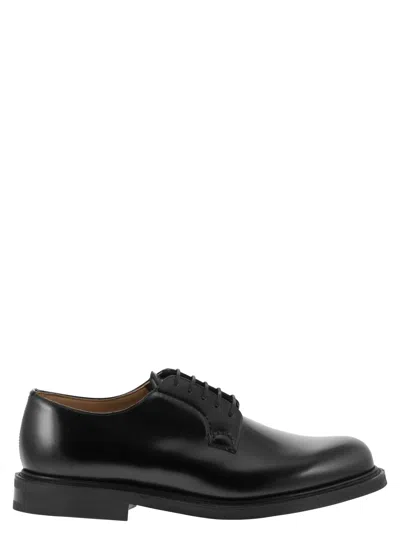 Church's Shannon R 2.0 Polished Calfskin Derby Shoes In Black