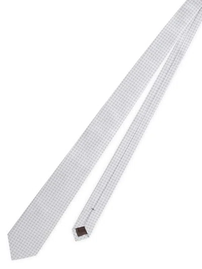 Church's Silk Standard Tie 8 Cm Fantasy Accessories In Gray