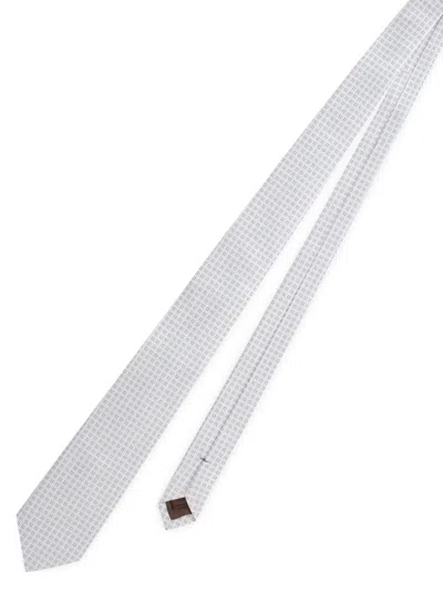 Church's Silk Standard Tie 8 Cm Fantasy In Gray