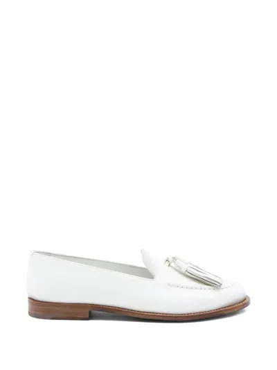Church's Smooth Leather Loafers With Tassels Shoes In White
