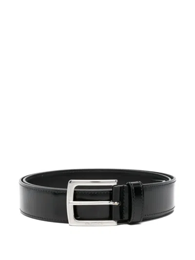 CHURCH'S CHURCH'S SQUARE BUCKLE LEATHER BELT